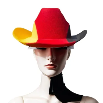 Produktbild von JUNG Fan Filzhut Cowboy Deutschland Fussball WM 2026 Fanartikel, Fußball Weltmeisterschaft 2026 (Fahne, Flagge, Fan Artikel, Mützen, Auto)