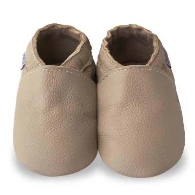 Produktbild von YIHAKIDS Baby Krabbelschuhe Leder 0-6 Monate, Lauflernschuhe mit Wildledersohle Jungen Mädchen Einfarbig Braun