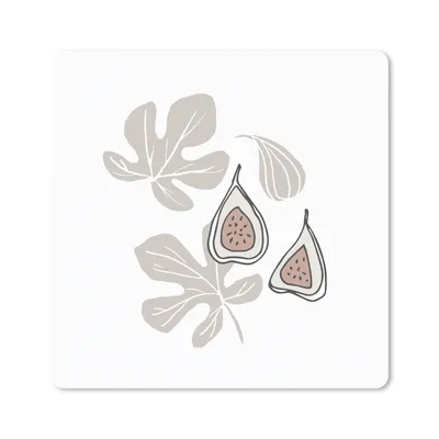 Produktbild von MuchoWow® Mauspad Mousepad Sommer - Blatt - Braun 20x20 cm - Mousepads - Maus Mat - Pad - Mausunterlage - Desk Mat - Bureauartikeln
