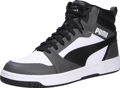 Produktbild von Puma Rebound v6 White-Black-Shadow Gray Größe EU 38,5