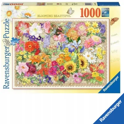 Produktbild von Ravensburger Puzzle 1000 Blühende Blumen Lernspielzeug