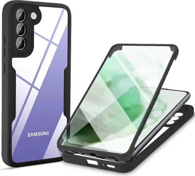 Image de Samsung Galaxy S21+ 5G Housse de protection, Protection d'écran intégrée 360 degrés Housse de protection complète pour Samsung S21 Plus 5G Noir
