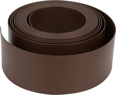 Produktbild von Jopassy Kunststoff Rasenkante 1000x10x0.2cm Beeteinfassung Flexible Rasenbegrenzung Beetumrandung Blumenbeet Mähkante Wurzelsperre Braun