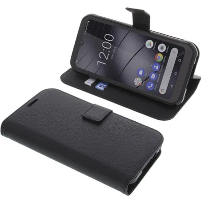 Produktbild von foto-kontor Tasche kompatibel mit Gigaset GX290 / GX290 Plus Schutzhülle Book Style schwarz Schutz Hülle Buch