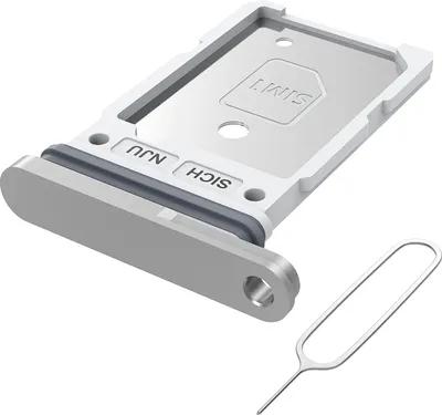 Produktbild von Dual-SIM-Kartenhalter für Samsung Galaxy S25 Ultra - SIM-Tray - Silber