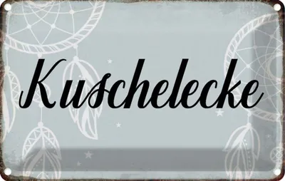 Produktbild von vianmo Blechschild 12x18 cm Kuschelecke Dekoration