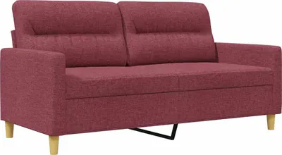Produktbild von vidaXL 2-Sitzer-Sofa Weinrot 140 cm Stoff