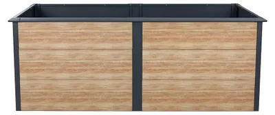 Obrázek produktu pro Westmann kovová vyvýšená postel Primus-Multi XL včetně ochrany proti šnekům vzhled dřeva/antracit| 200x100x77 cm