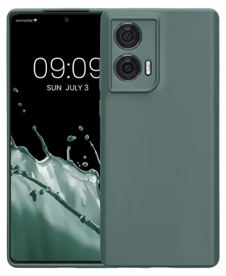 Produktbild von kwmobile Handyhülle für Motorola Edge 50 Fusion Hülle - weiches Handy Silikon Case - Schutzhülle Cover - Blaugrün