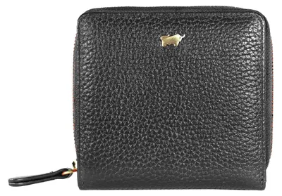 Produktbild von Portemonnaie ASTI Reißverschluss-Geldbörse S 6 Kartenfächer schwarz Damen - Leder