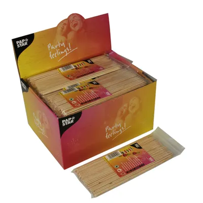 Produktbild von Papstar Schaschlikspieße, Holz Ø 3 mm 20 cm, 24 x 100 Stück