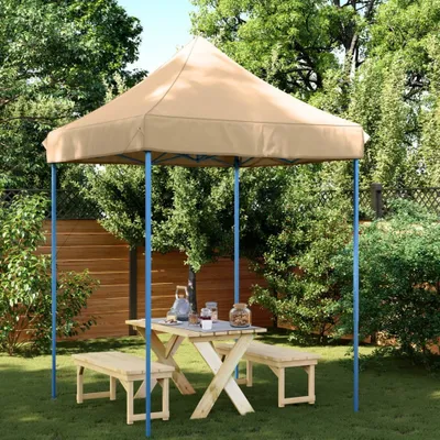 Produktbild von Maison Exclusive - Partyzelt Faltbar Pop-Up Beige 200x200x306 cm