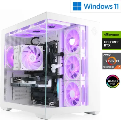 Produktbild von Gaming PC M12520H / AMD Ryzen 7 5700X, 8x 3400 MHz / NVIDIA RTX5070 / 32 Go DDR4 RAM / M.2 SSD 1000 GB - Windows 11 Home