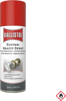 Zdjęcie produktu dla Ballistol grafit miedziany w sprayu do gwintów i pasowań Puszka sprayu 200ml