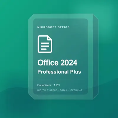 Produktbild von Microsoft Office 2024 Professional Plus – Vollversion für 1 PC, Dauerlizenz, digitale Lizenz (ESD)