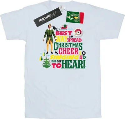 Produktbild von Elf - "Christmas Cheer" T-Shirt für Herren BI23685 (M) (Weiß)