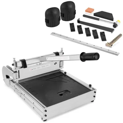 Produktbild von BAUTEC DESIGNCUTTER XL-360° » 420mm Schnittbreite » auch Längsschnitte » Vinyl- Laminatschneider, 2 Klingen, Verlegeset