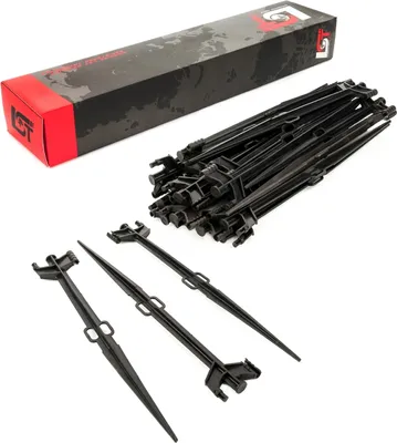 Produktbild von 100x Erdspieß Leitungshalter Bewässerungssystem Bodenhaken 7mm Schlauch