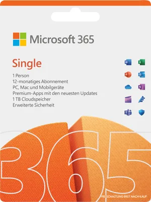 Produktbild von Microsoft Office 365 Personal Office-Paket 1 Lizenz(en) Mehrsprachig 1 Jahr(e)