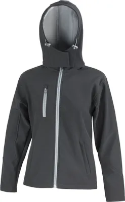 Obrázek produktu pro Result Core Lite dámská softshellová bunda s kapucí BC3252 (XL) (Black/Grey)