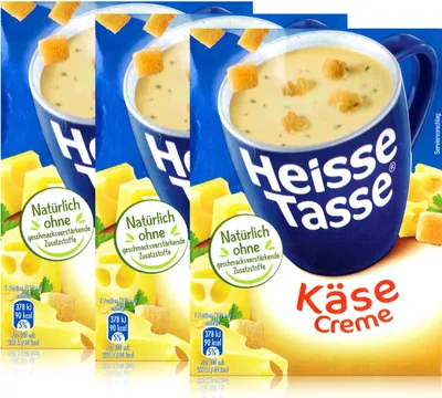 Produktbild von Heisse Tasse Käse Creme mit Croûtons 3 Beutel á 18g (3er Pack)