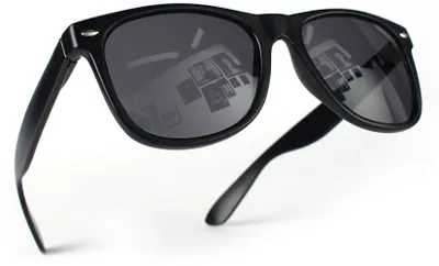 Produktbild von Nerd Sonnenbrille Schwarz Schwarz