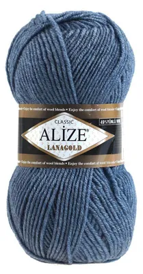 Strickwolle ALIZE Lanagold denim