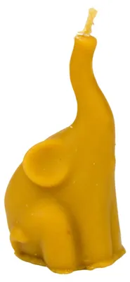 Imagen del producto de Vela Elefante Trąbalski. Fabricada con cera de abeja 100% natural