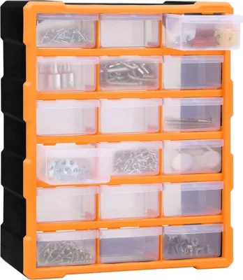 Obrázok produktu pre viaczásuvkový organizér vidaXL 18 zásuviek 38x16x47 cm