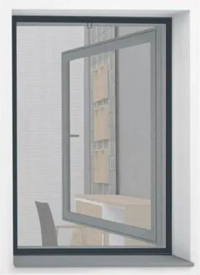 Produktbild von Insektenschutz home protect Rahmenfenster Aluminium mit Metallverbinder anthrazit 100x120 cm