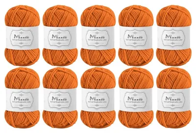 Obrázok produktu pre Ručne farbená priadza, 500 g (10 x 50 g), viacfarebná, akryl, hrúbka 2,5 mm, 5-nitková