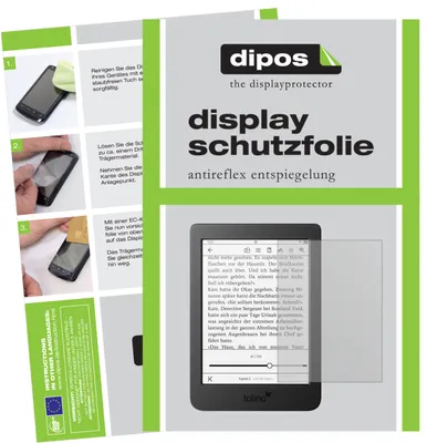 Produktbild von 2x Schutzfolie für Tolino Page 2 matt Displayschutzfolie Folie Display Schutz dipos