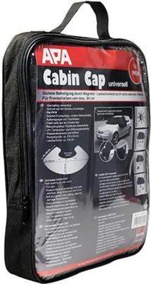 The image shows the product packaging for an APA Cabin Cap, a car accessory.