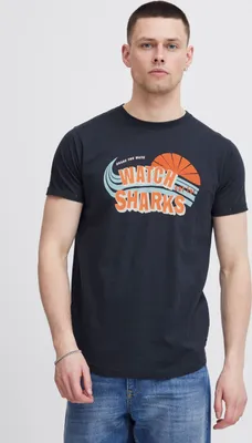 Produktbild von Indicode IDDaniel Herren T-Shirt Kurzarm Shirt mit Print Rundhals-Ausschnitt Frontprint hochwertige Baumwoll-Qualität