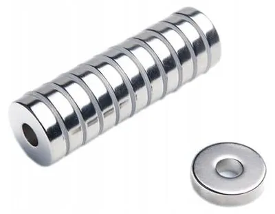 Produktbild von Neodym-Ringmagnet MP 20x7x5 N38, 25 Stück
