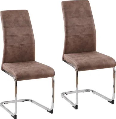 Produktbild von Schwingstuhl SallyC Braun 2er Freischwinger Besucherstuhl