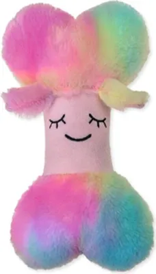 Produktbild von Karlie Regenbogen Knochen - Hundespielzeug - Plüsch - 23x14x6 cm