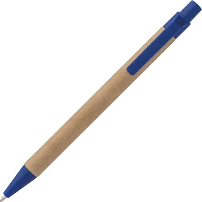 Produktbild von 10x Kugelschreiber aus Pappe / Farbe: blau