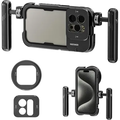 Obrázek produktu pro Neewer PA023k sada, ultra stabilizační klec + 2x rukojeť pro iPhone 15, 15 PRO