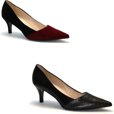 Produktbild von Peter Kaiser Semitara 61431/569 61431/540 Damen Pumps, Farbe:merlot suede schwarz suede, Größe:37 1/2