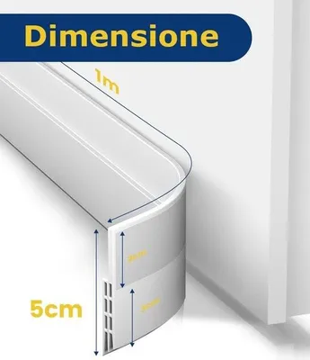 Obrázok produktu pre Tesnenie dverí - Izolácia proti prievanu pre dvere 100 cm - Zvuková izolácia pre dvere - Tesniaca páska pre energeticky úsporné dvere
