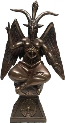Produktbild von Auf Pentagram Säule sitzender Dämon Baphomet