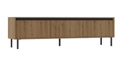 Obrázek produktu pro Široký TV stolek TIRIL - dub evoke / černý