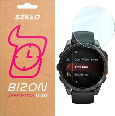 Produktbild von Gehärtetes Glas für Garmin Tactix 8 AMOLED 47 mm, Bizon Glass Watch Clear, Transparent