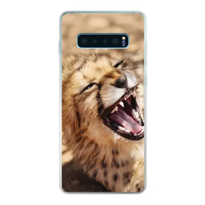 Produktbild von MuchoWow® Handyhülle Schutzhülle Hülle für Samsung Galaxy S10 Plus Gepard - Tier - Nahaufnahme Silikon Softcase Handy Hülle - Schutzhülle