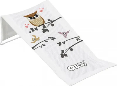 Image de Bain de soleil en tissu Wise Owl blanc