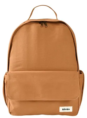 Image de Sac à langer Béaba Wickelrucksack Baby Tokyo 21L – Sac à langer unisexe pour maman et papa, 9 compartiments, pochette isotherme, système de fixation pour poussette, matelas à langer rembourré – Couleur ocre