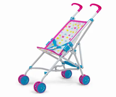 Produktbild von Milly Mally Doll Pram Julia Candy 54 Cm Pink/Blue