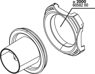 Produktbild von JBL Ersatzteil Abdeckung + Schlauchanschluss ProFlow u2000
