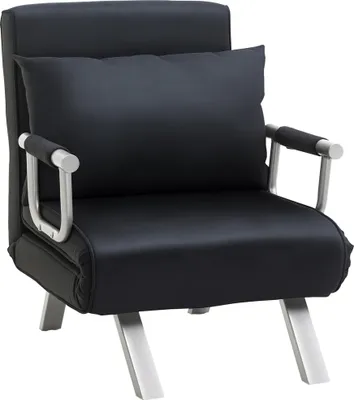 Produktbild von HOMCOM Schlafsessel, 2-in-1 Schlafsofa Klappsessel mit Verstellbarer Rückenlehne